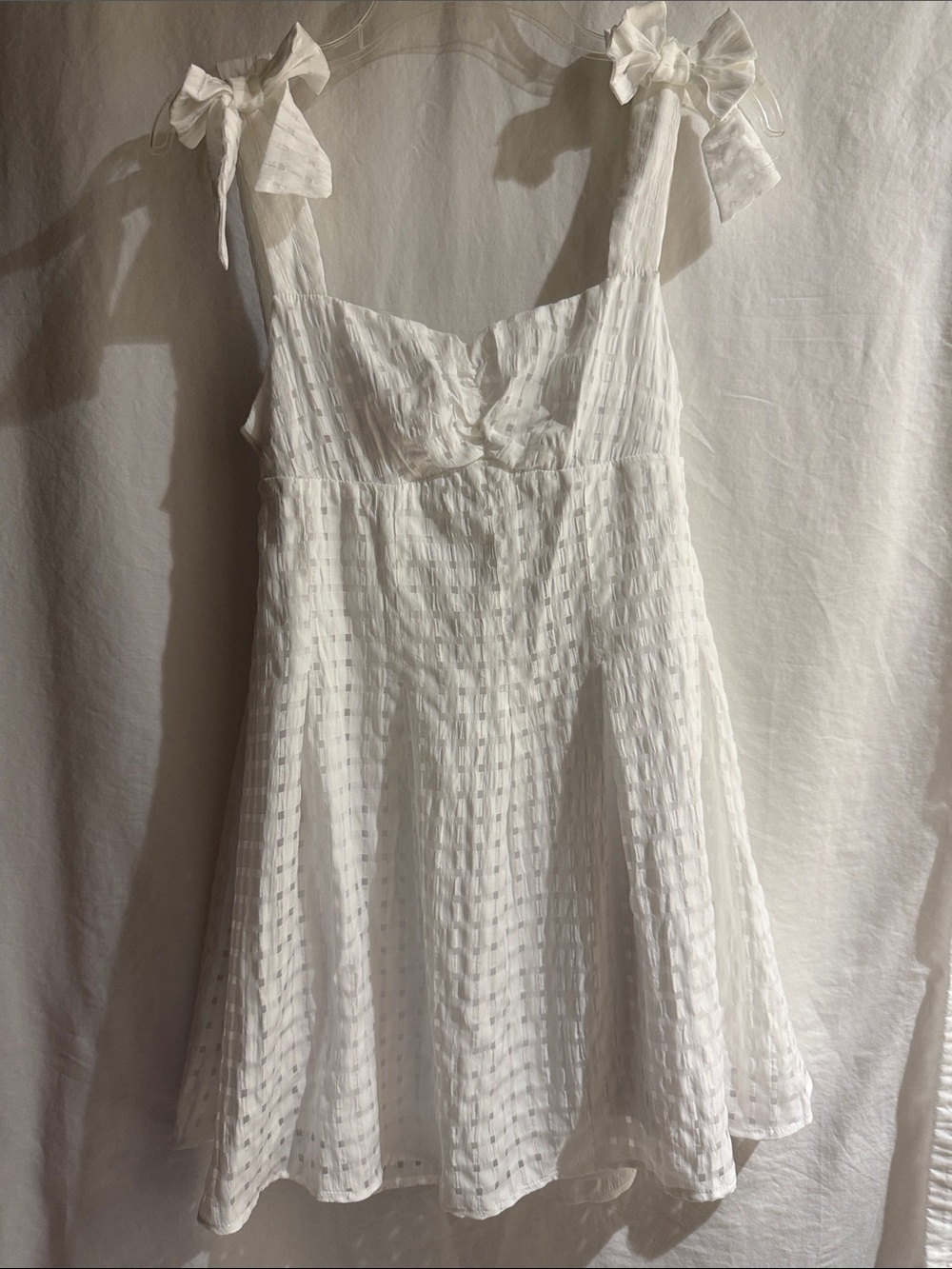 American Threads White Mini Dress Size Small NWT